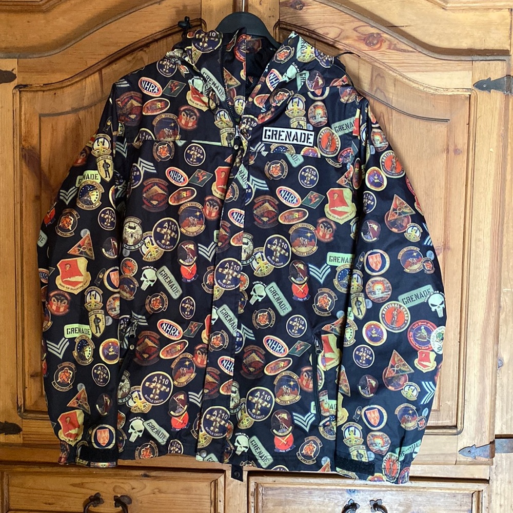 Grenade ski jacket size small/medium NHRA national guard 2015 fatigue project